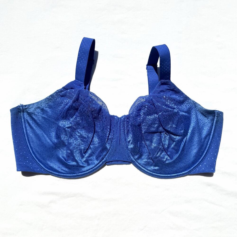 Wacoal Back Appeal Unlined Underwire Bra 42G Vibrant Blue 855303